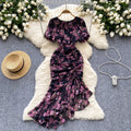 The Fleur Romantique — Floral Mermaid Floor-Length Dress