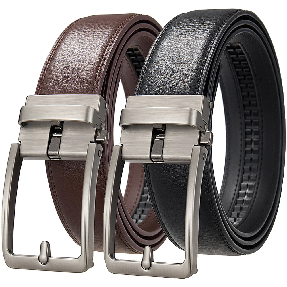 The Auto Belt — Leather Automatic Buckle Belt