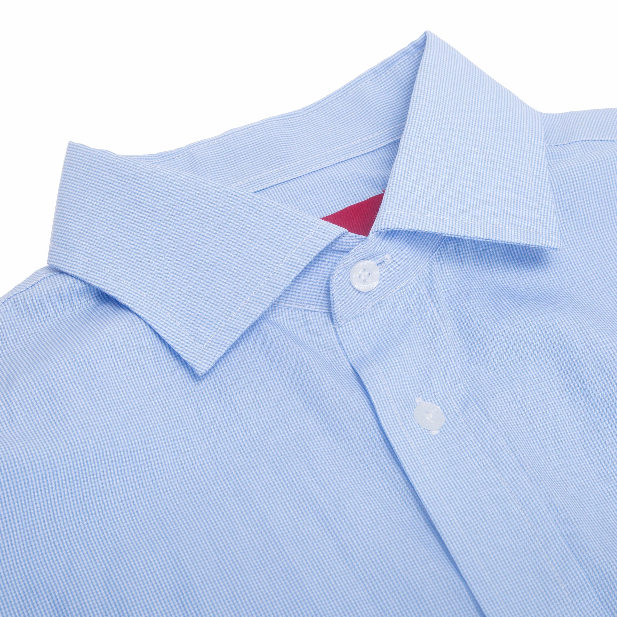 The Broadcloth Classic — Long Sleeve Plaid Cotton Shirt