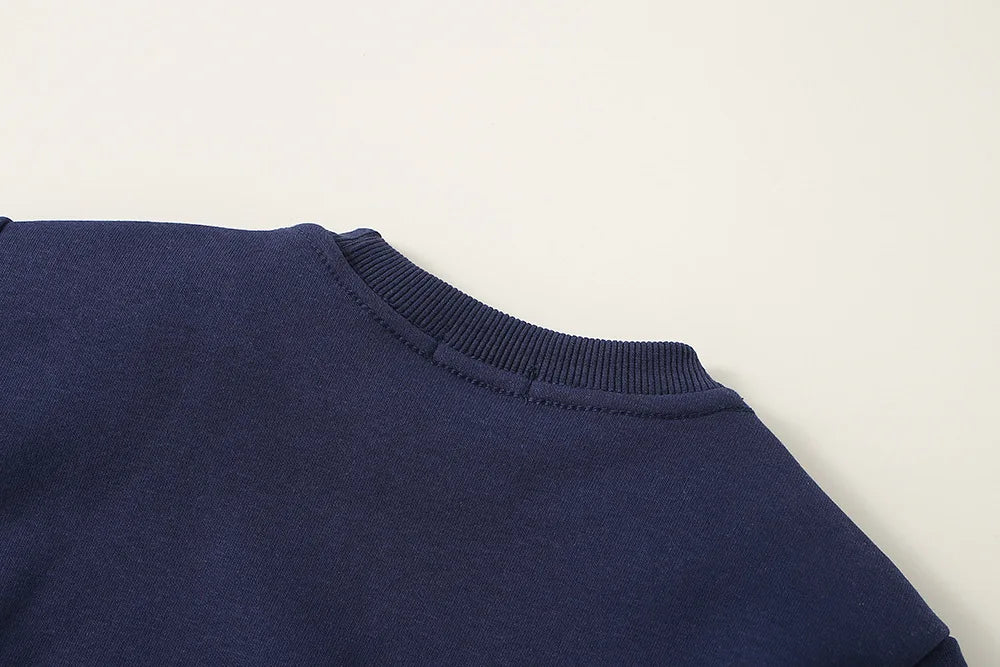 The Cosy Layer — Fleece-Lined Boys’ Pullover Sweatshirt