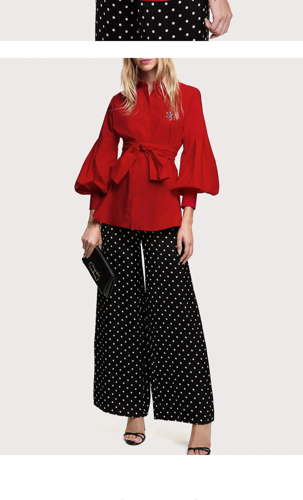 The Florentine Blouse — Embroidered Lantern Sleeve Shirt
