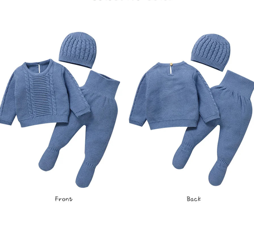 The Little Knit Set — A Two-Piece Baby Boy Sweater & Pants