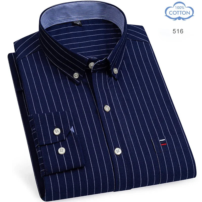 The Oxford Classic — 100% Pure Cotton Plaid Shirt