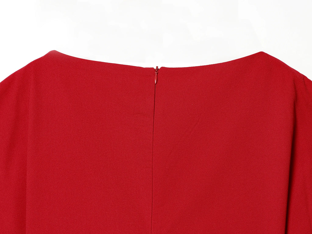 The Puff Moment — O-Neck Short Puff Open-Side Sleeve Top