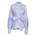 The Florentine Blouse — Embroidered Lantern Sleeve Shirt