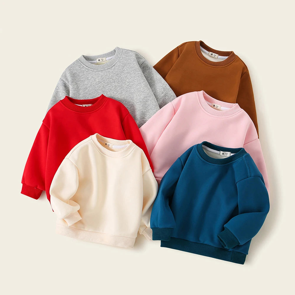 The Cosy Layer — Fleece-Lined Boys’ Pullover Sweatshirt