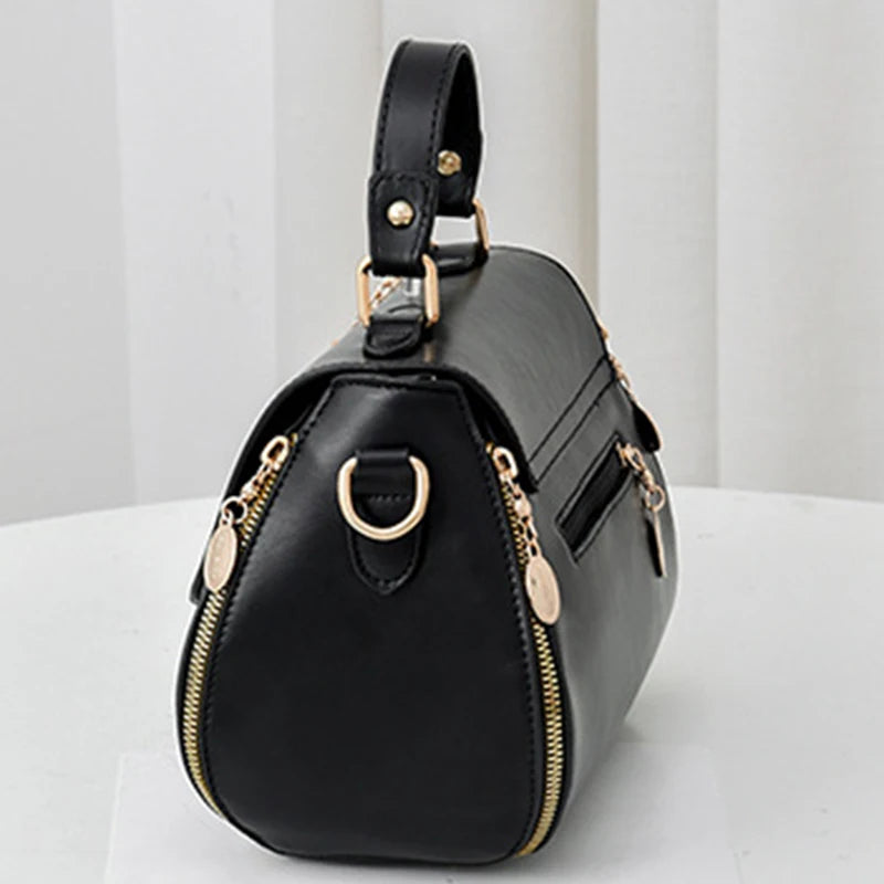 The Bloom Satchel — Embroidered PU Leather Crossbody Bag