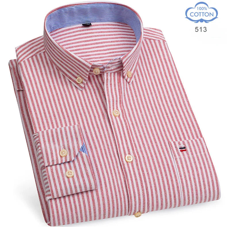 The Oxford Classic — 100% Pure Cotton Plaid Shirt