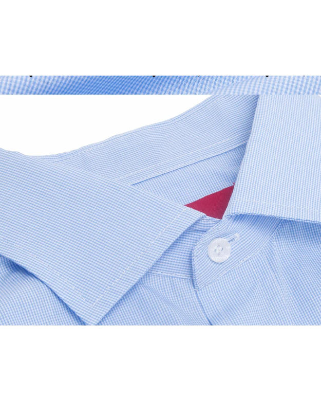 The Broadcloth Classic — Long Sleeve Plaid Cotton Shirt