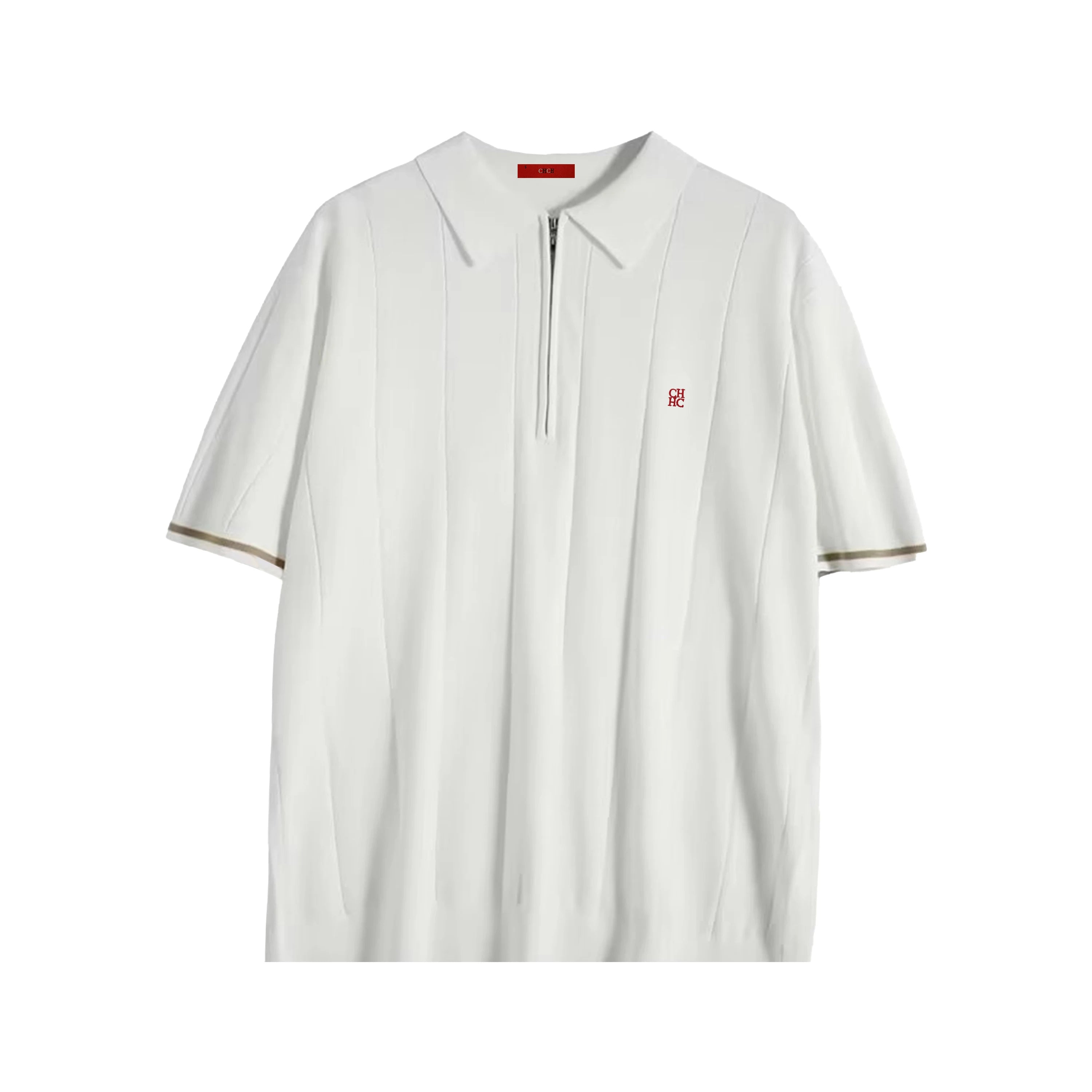 The Riviera Polo — Ribbed Knit Contrast Polo Shirt