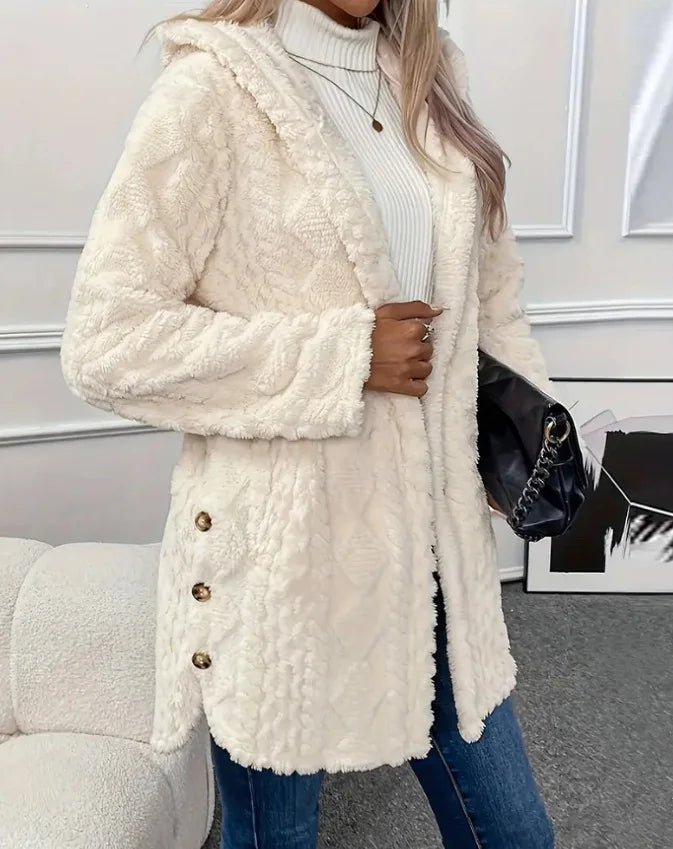 The Cloud Wrap — Hooded Fleece Cardigan