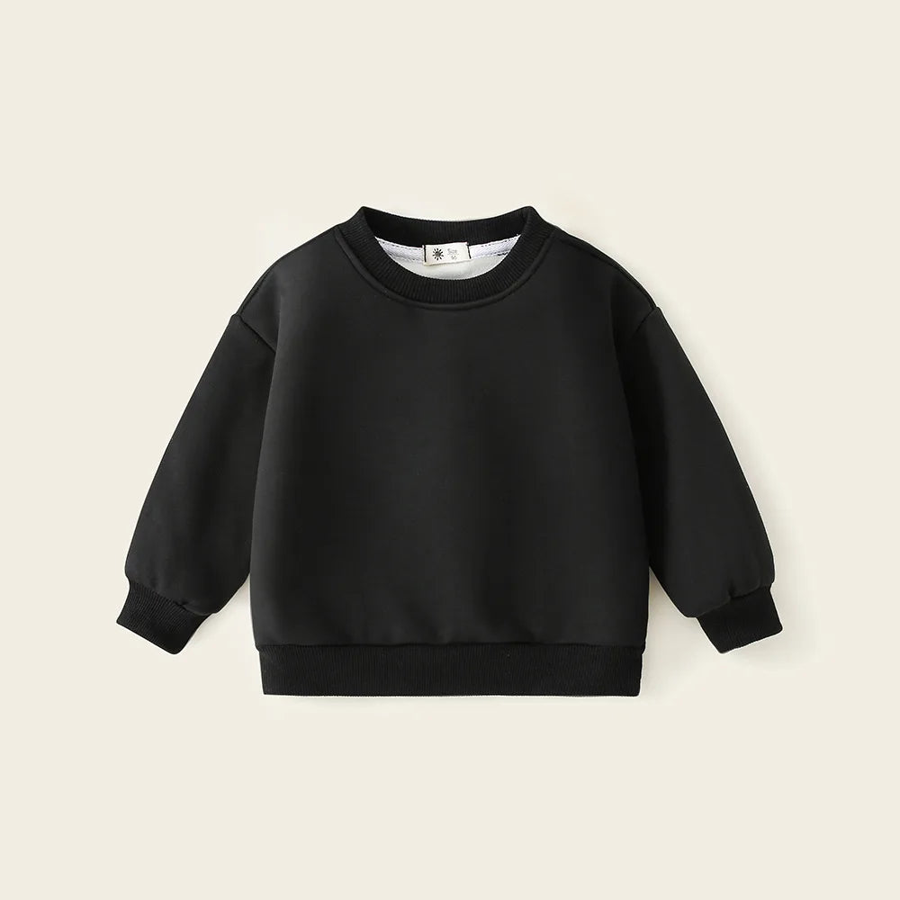 The Cosy Layer — Fleece-Lined Boys’ Pullover Sweatshirt