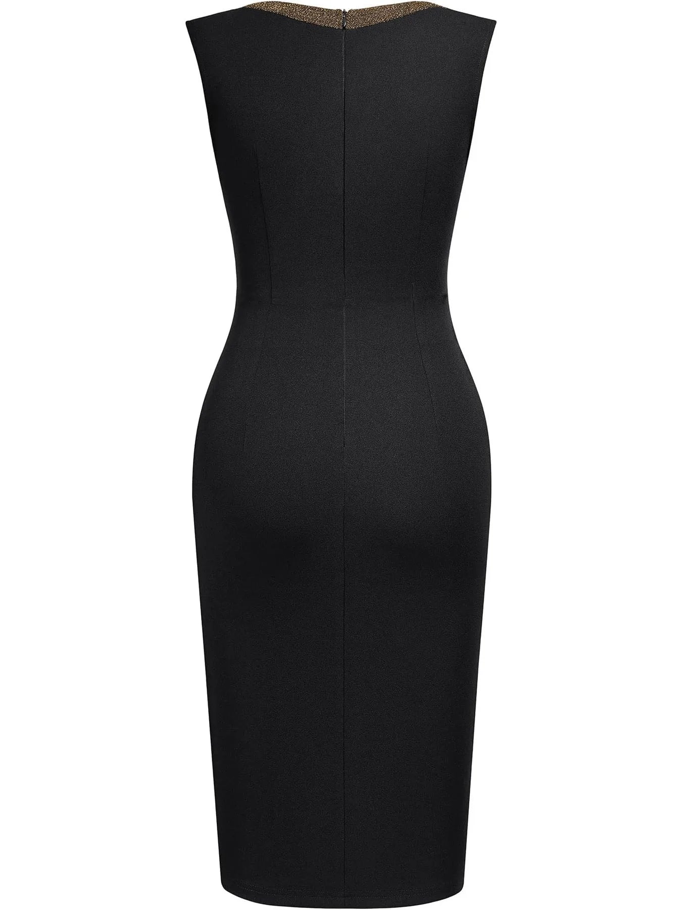 The Royal Constance — Sleeveless Sheath Pencil Dress