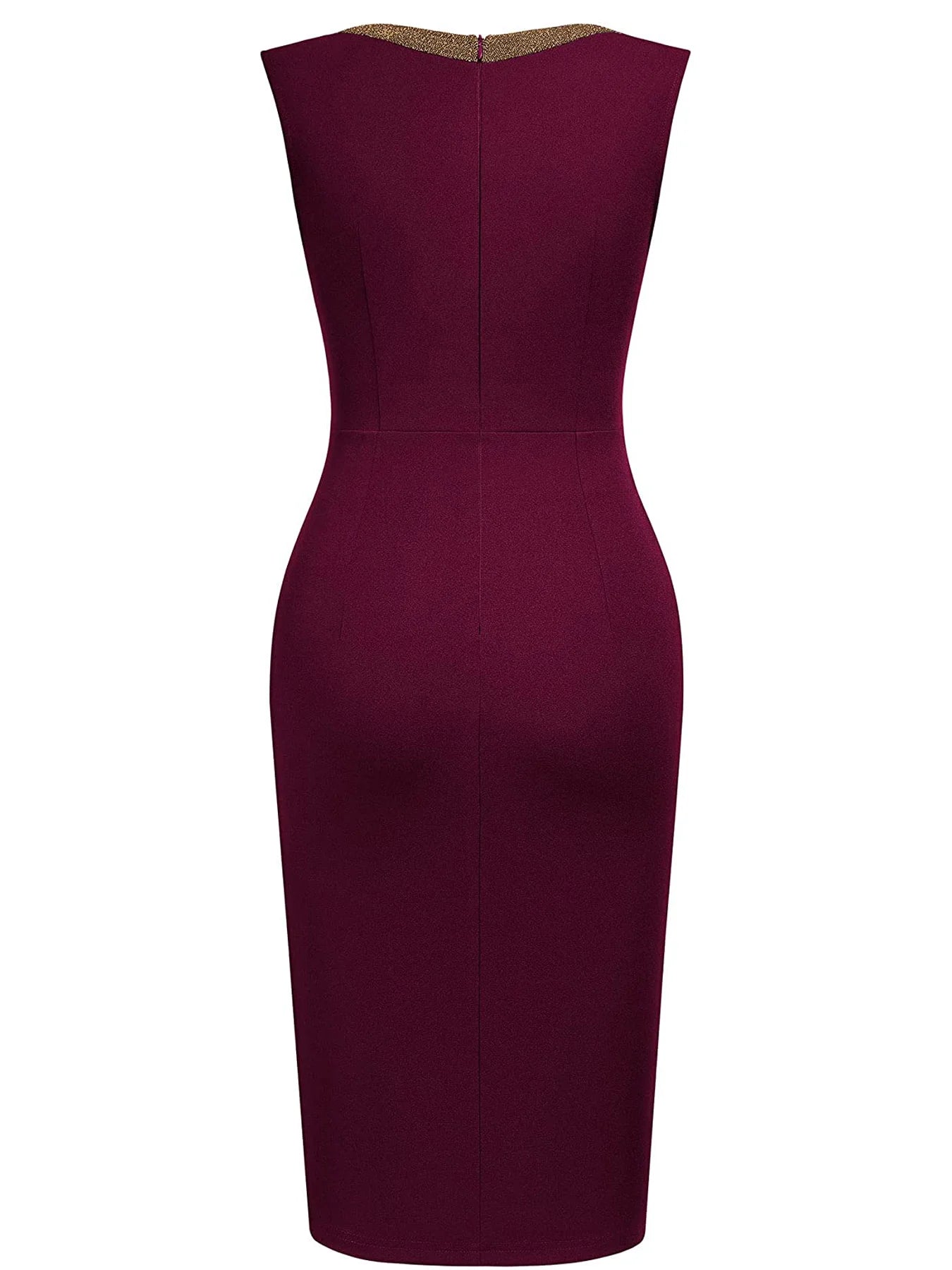 The Royal Constance — Sleeveless Sheath Pencil Dress