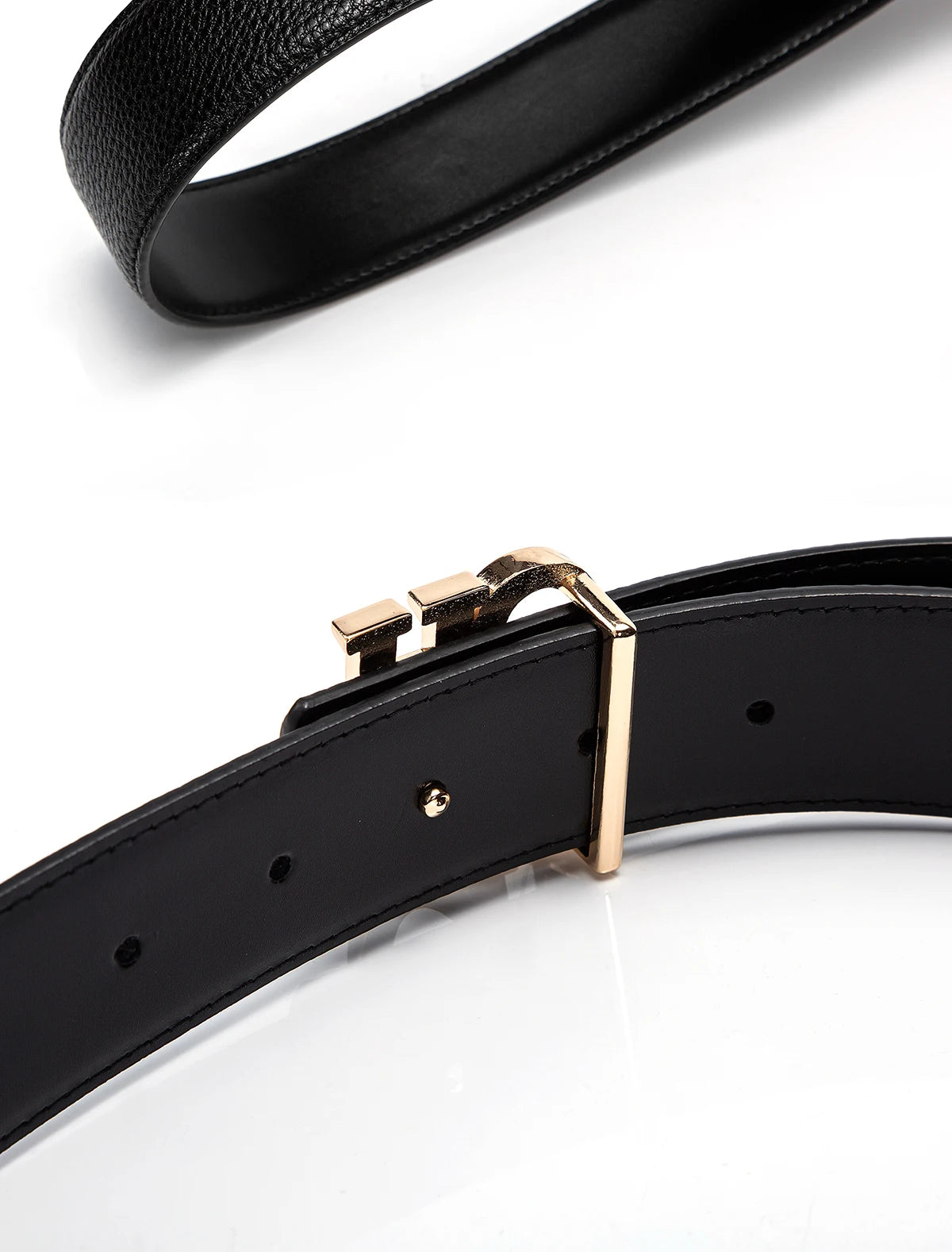 The Signature Belt — Leather Metal Buckle Belt