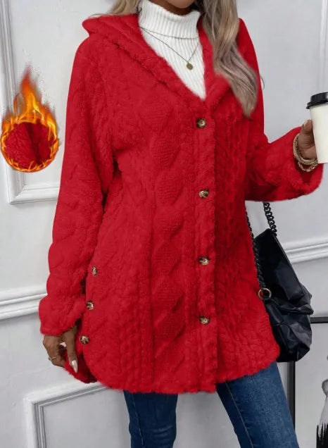 The Cloud Wrap — Hooded Fleece Cardigan