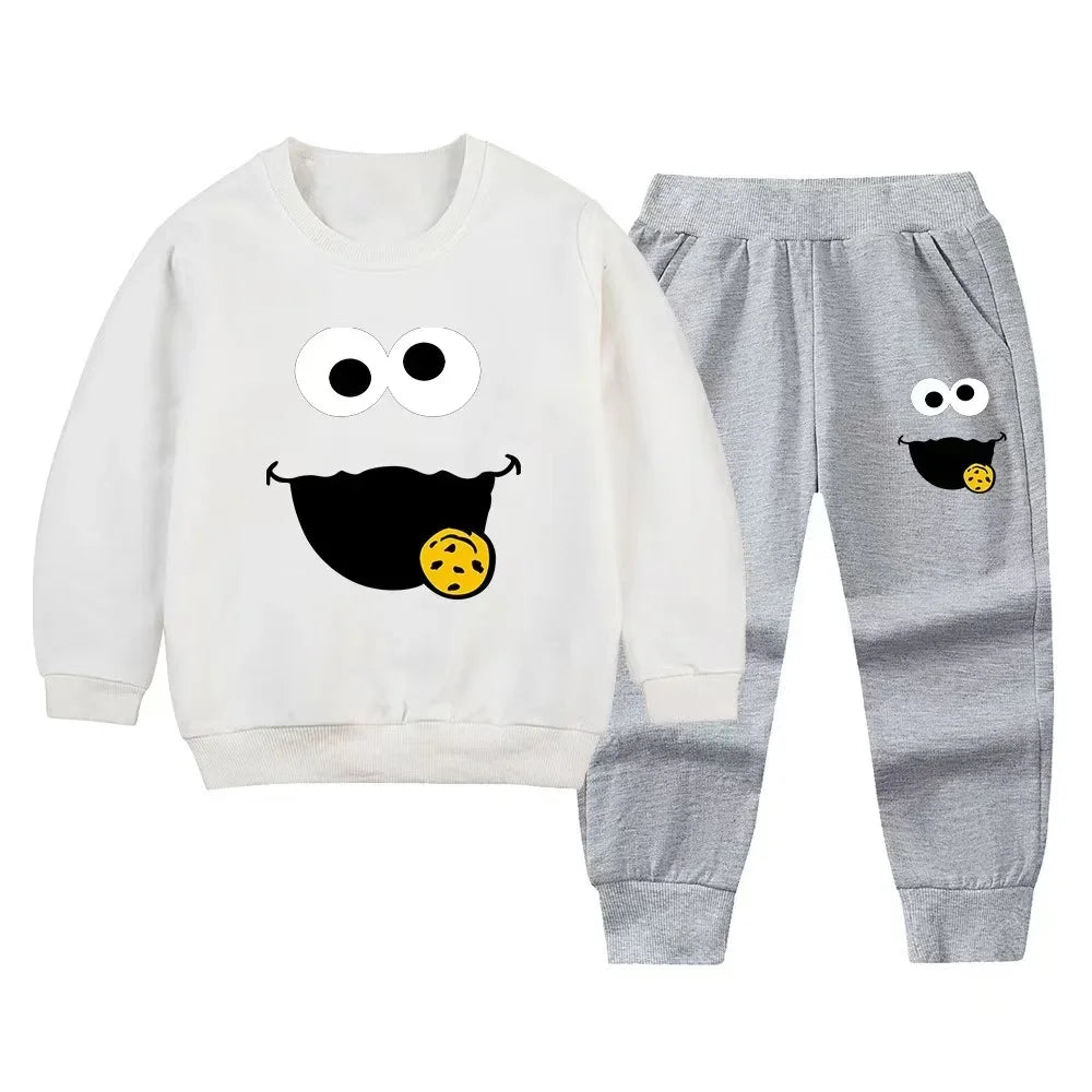 The Cartoon Tracksuit — Cotton-Blend Top & Pants Set