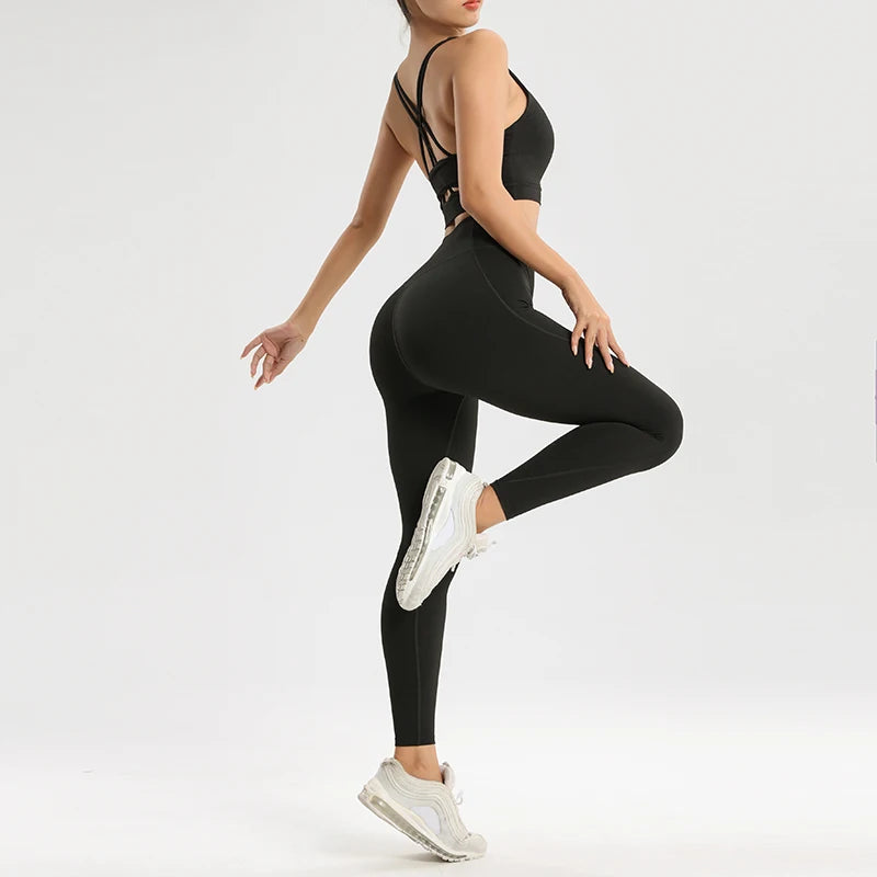The Studio Set — Lycra Yoga Bra & Tight Pants Two-Piece