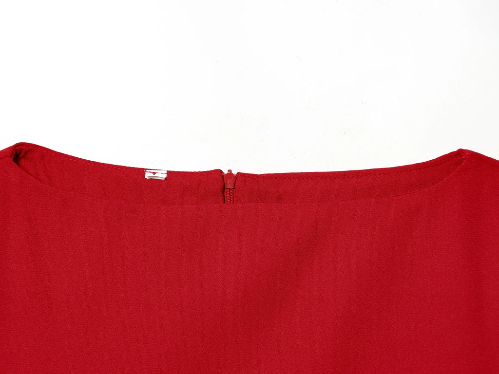 The Puff Moment — O-Neck Short Puff Open-Side Sleeve Top