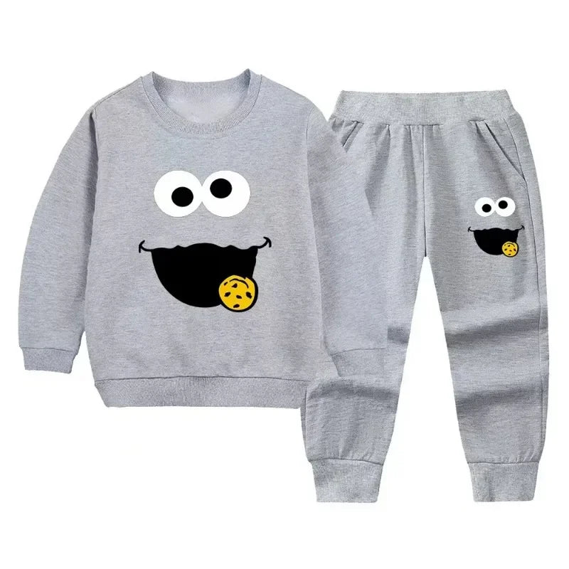 The Cartoon Tracksuit — Cotton-Blend Top & Pants Set