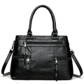 The Luxe Tote — Soft Leather Top-Handle Crossbody Bag