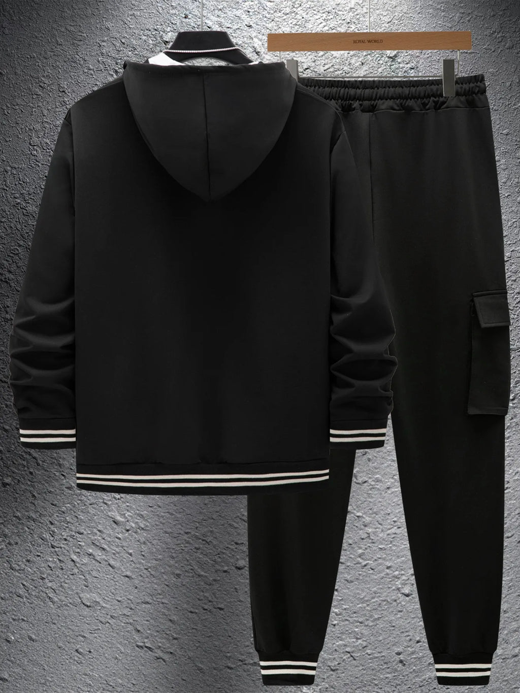 The Urban Stride — Twill Hooded Jacket & Work Pants Set