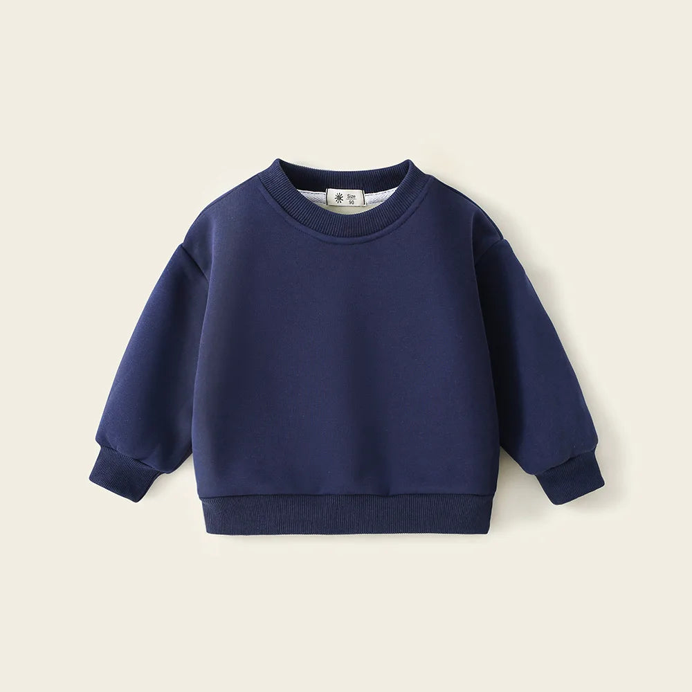 The Cosy Layer — Fleece-Lined Boys’ Pullover Sweatshirt