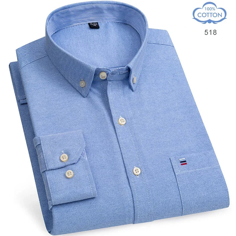 The Oxford Classic — 100% Pure Cotton Plaid Shirt