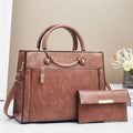 The Bucket Shoulder Bag — PU Leather Zipper Handbag