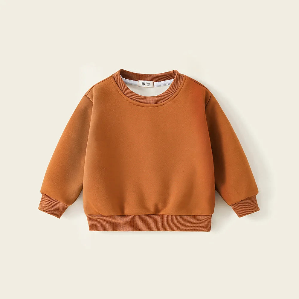 The Cosy Layer — Fleece-Lined Boys’ Pullover Sweatshirt