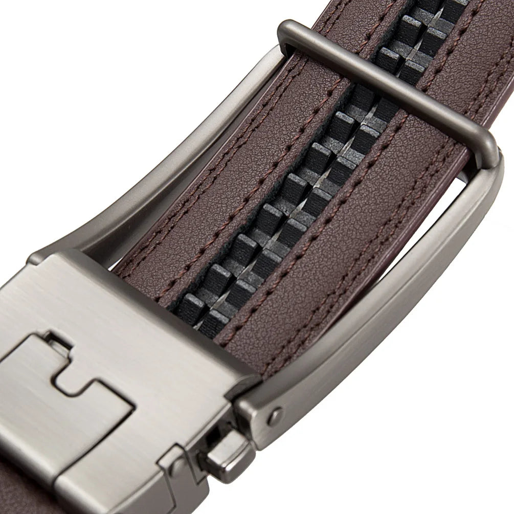 The Auto Belt — Leather Automatic Buckle Belt