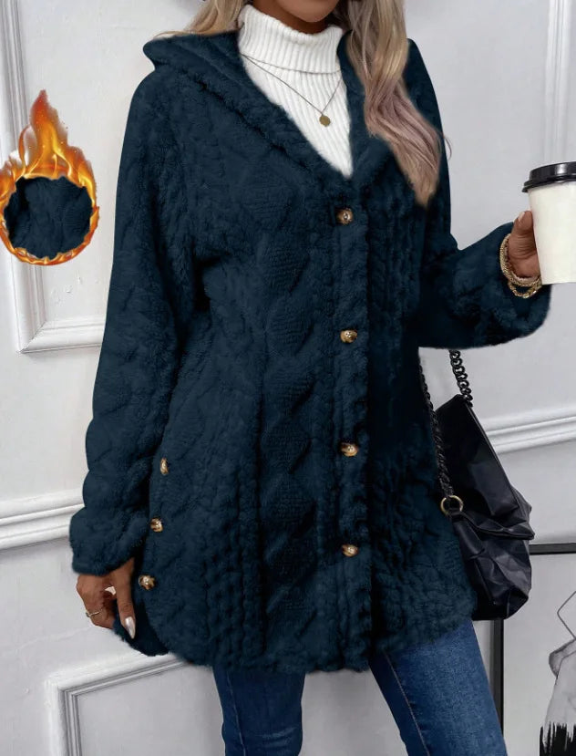 The Cloud Wrap — Hooded Fleece Cardigan