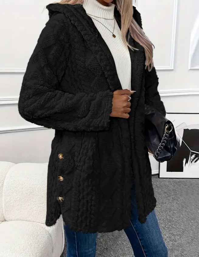 The Cloud Wrap — Hooded Fleece Cardigan