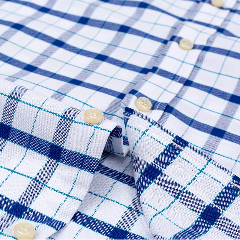 The Oxford Classic — 100% Pure Cotton Plaid Shirt