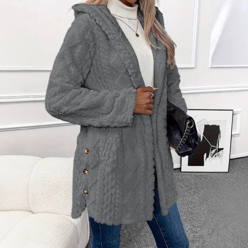 The Cloud Wrap — Hooded Fleece Cardigan