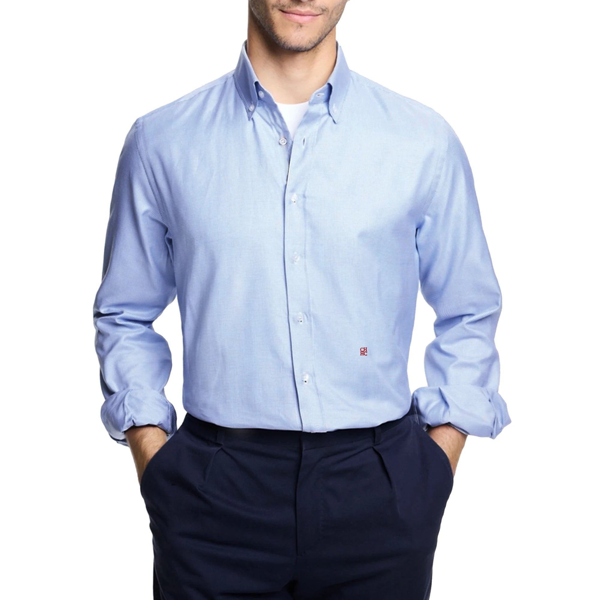 The Broadcloth Classic — Long Sleeve Plaid Cotton Shirt