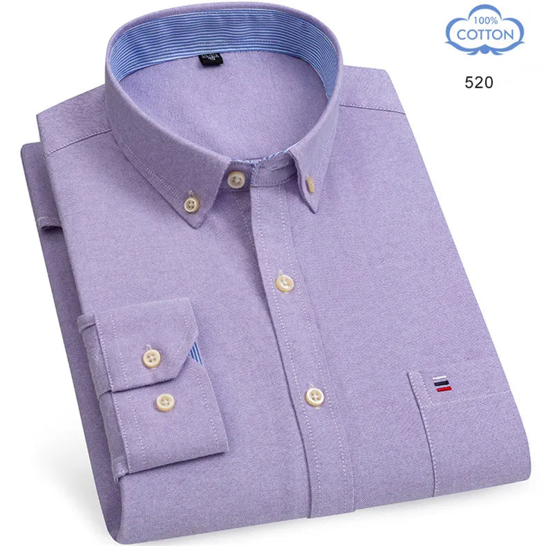 The Oxford Classic — 100% Pure Cotton Plaid Shirt