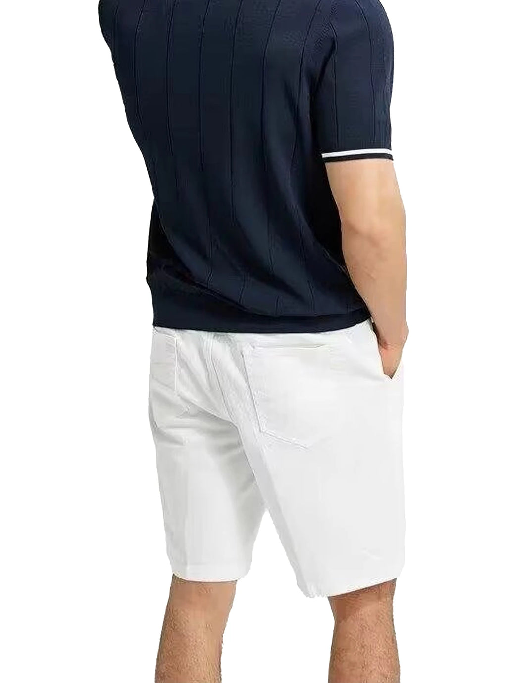 The Riviera Polo — Ribbed Knit Contrast Polo Shirt