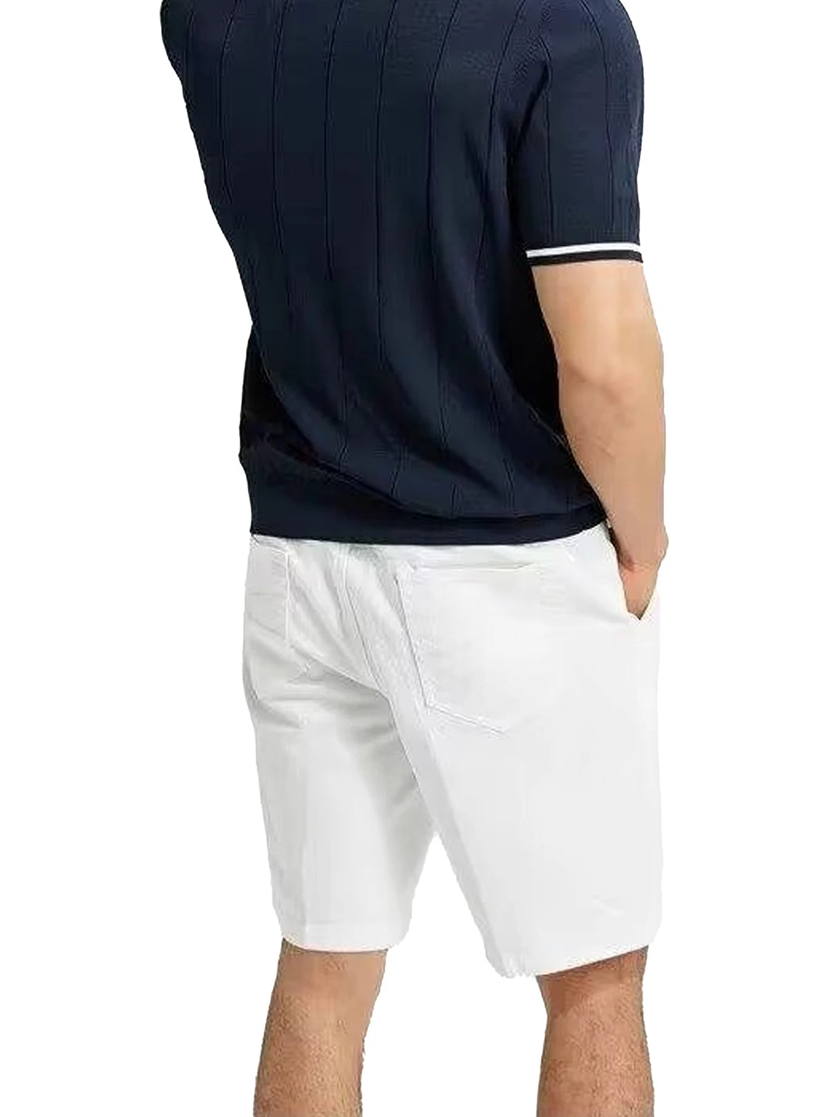 The Riviera Polo — Ribbed Knit Contrast Polo Shirt