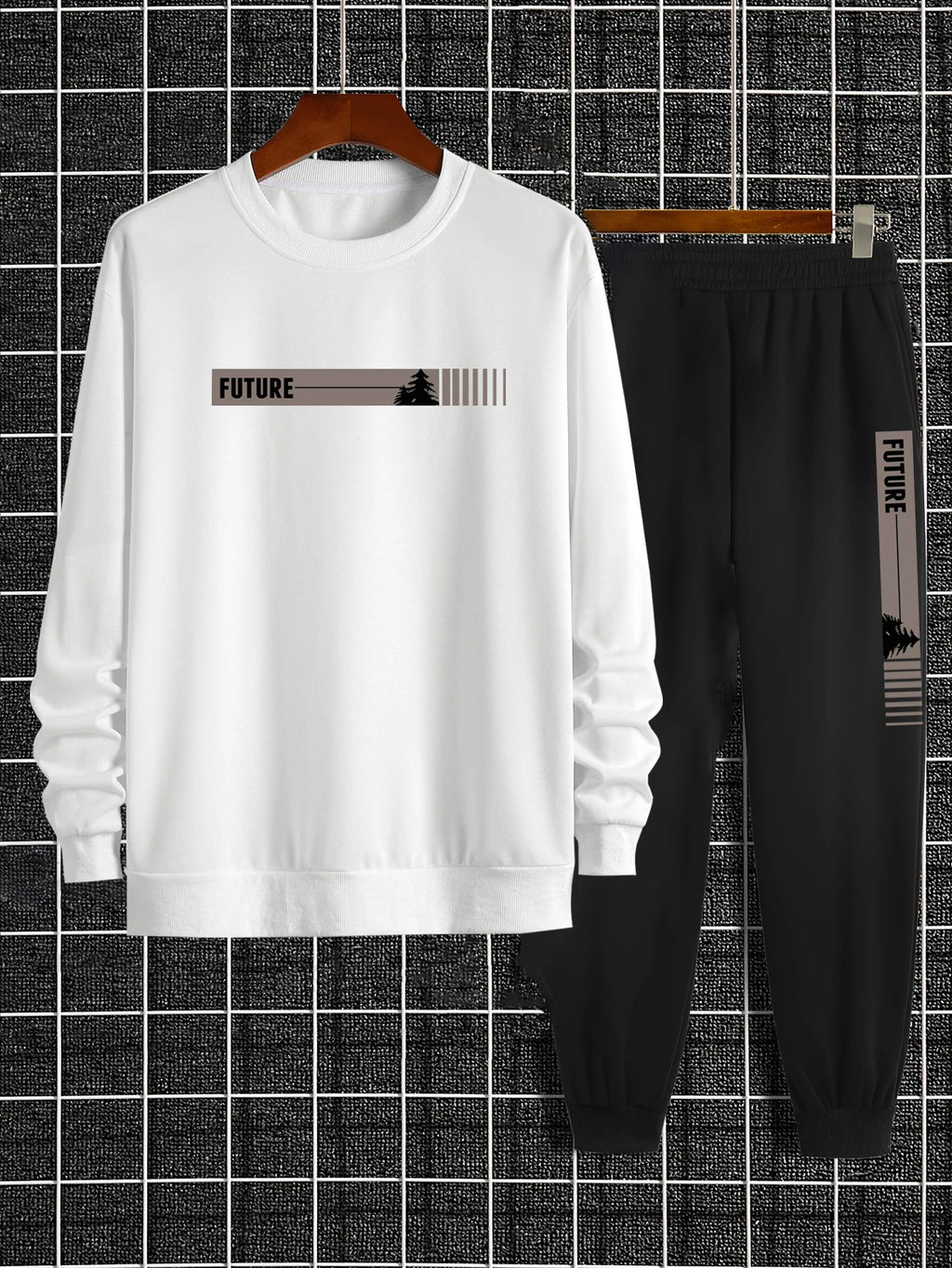 The Future Series — Graphic Print Crew Neck Tracksuit