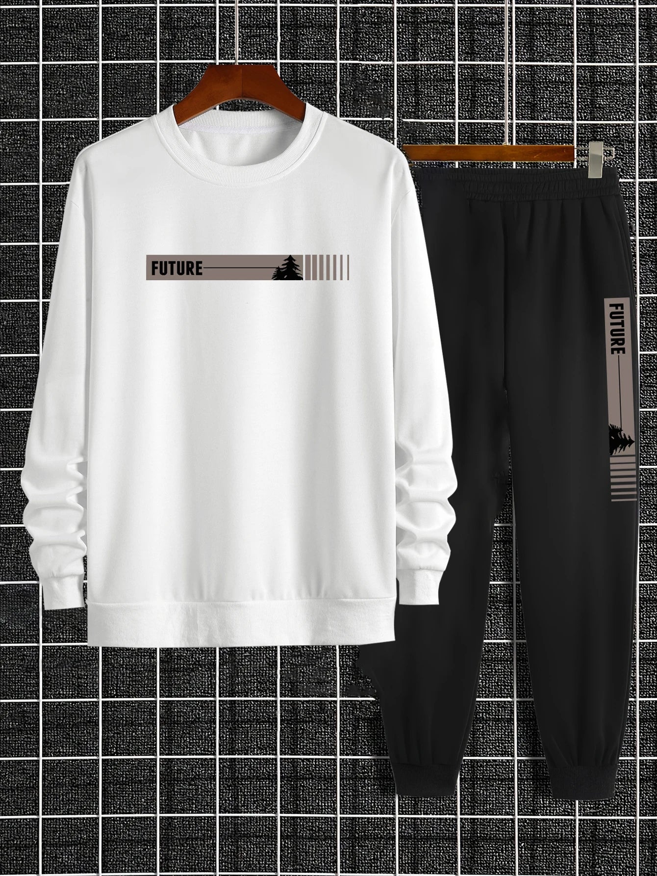 The Future Series — Graphic Print Crew Neck Tracksuit