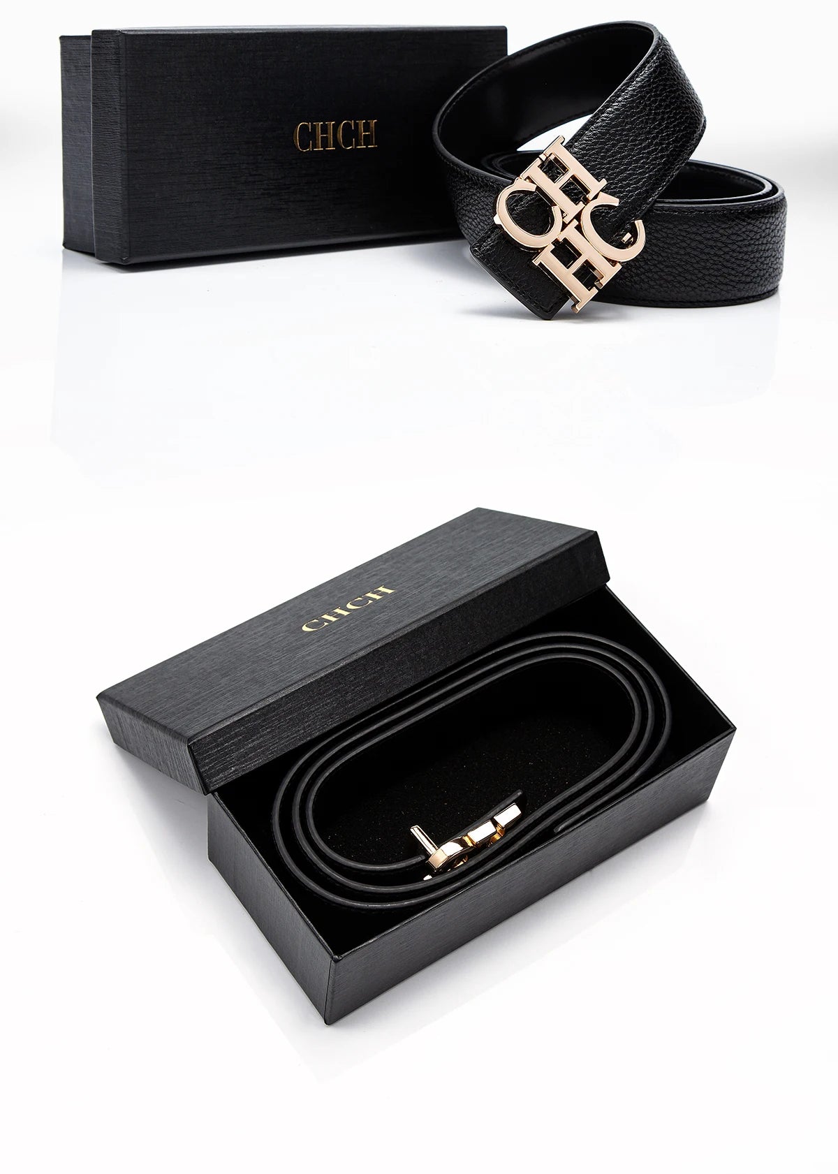 The Signature Belt — Leather Metal Buckle Belt