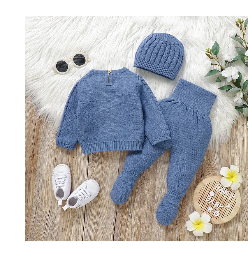 The Little Knit Set — A Two-Piece Baby Boy Sweater & Pants