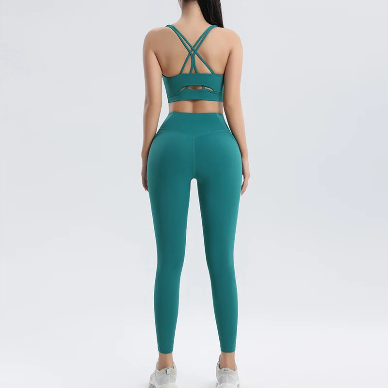 The Studio Set — Lycra Yoga Bra & Tight Pants Two-Piece