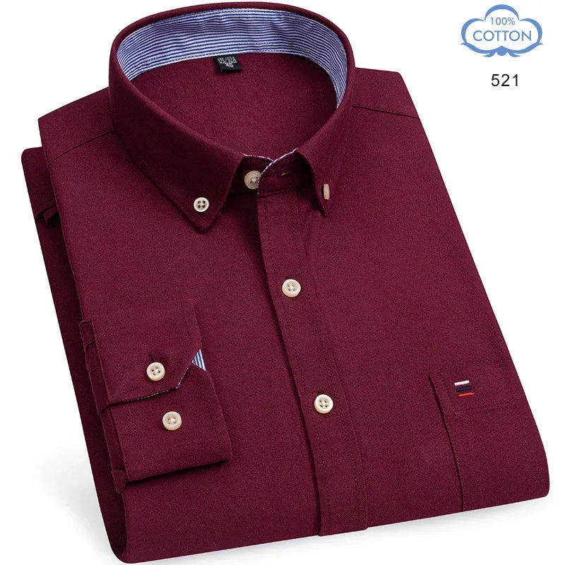 The Oxford Classic — 100% Pure Cotton Plaid Shirt