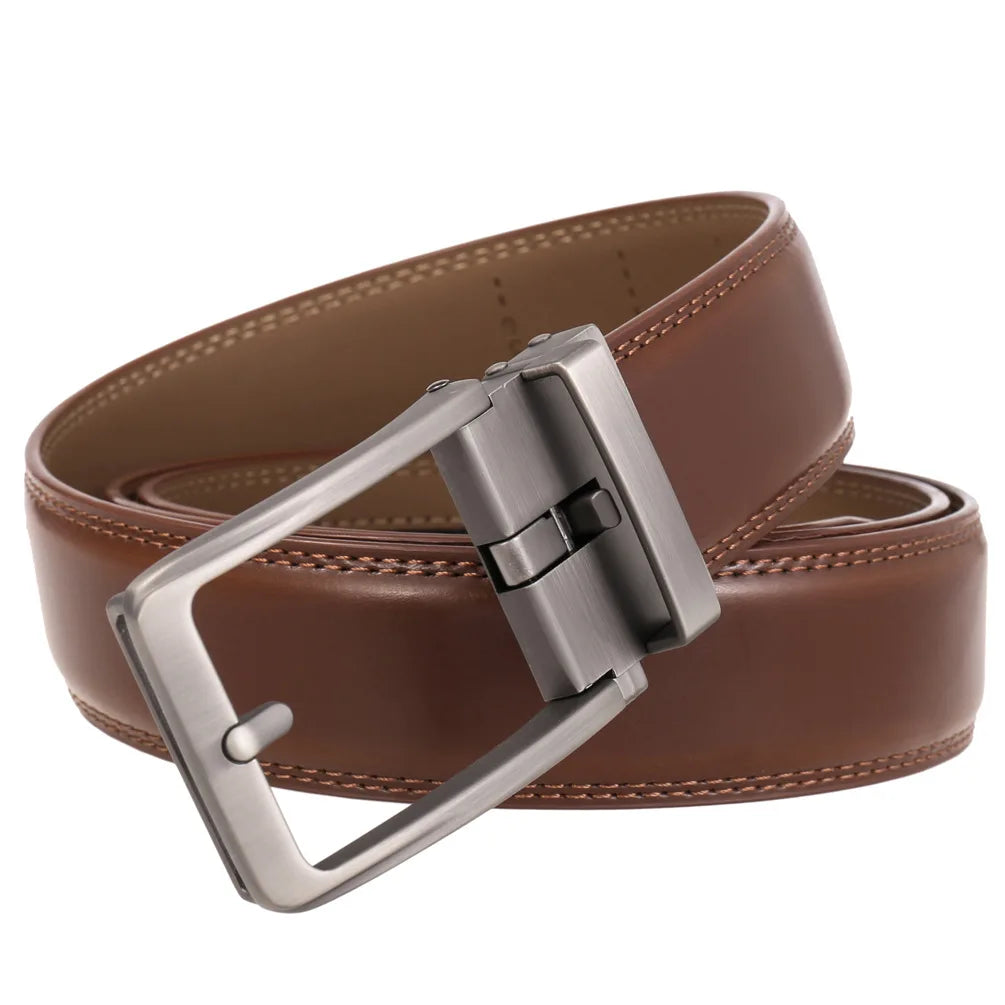 The Auto Belt — Leather Automatic Buckle Belt