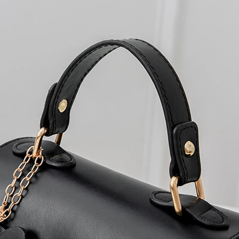 The Bloom Satchel — Embroidered PU Leather Crossbody Bag