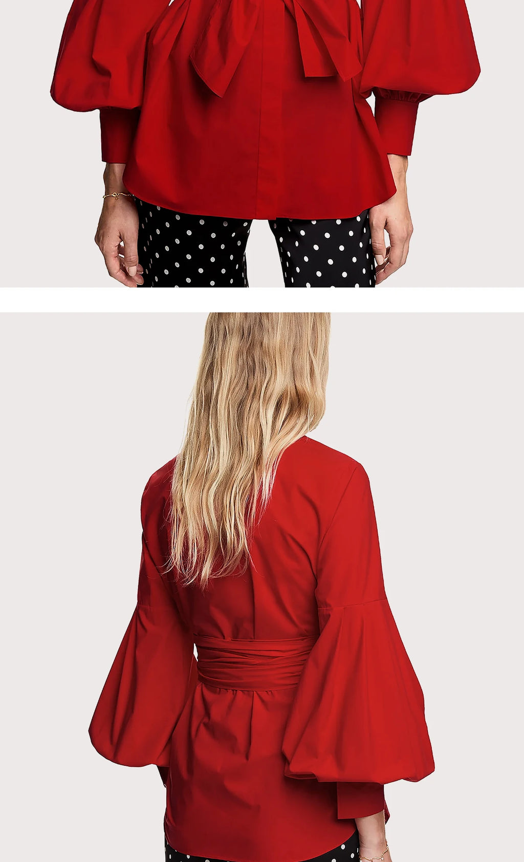 The Florentine Blouse — Embroidered Lantern Sleeve Shirt