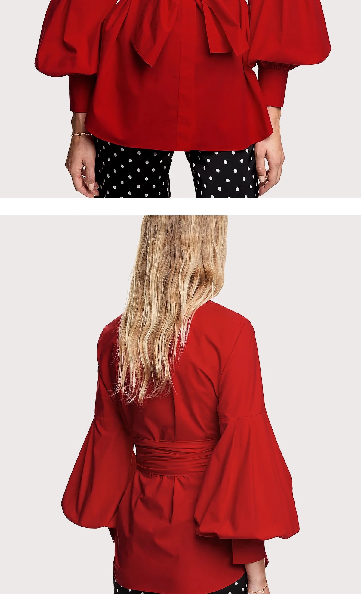 The Florentine Blouse — Embroidered Lantern Sleeve Shirt