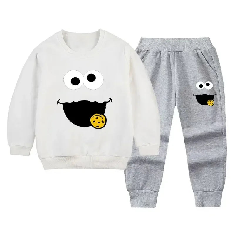 The Cartoon Tracksuit — Cotton-Blend Top & Pants Set